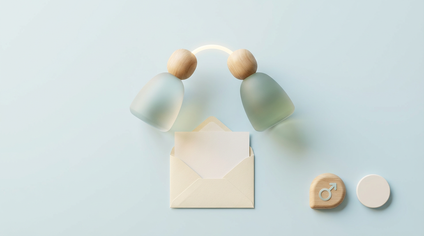 お問い合わせ を表す抽象ビジュアル