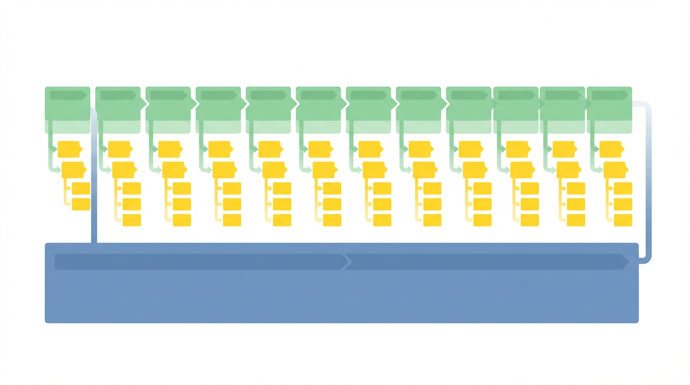 指導計画の書き方 を表す抽象ビジュアル
