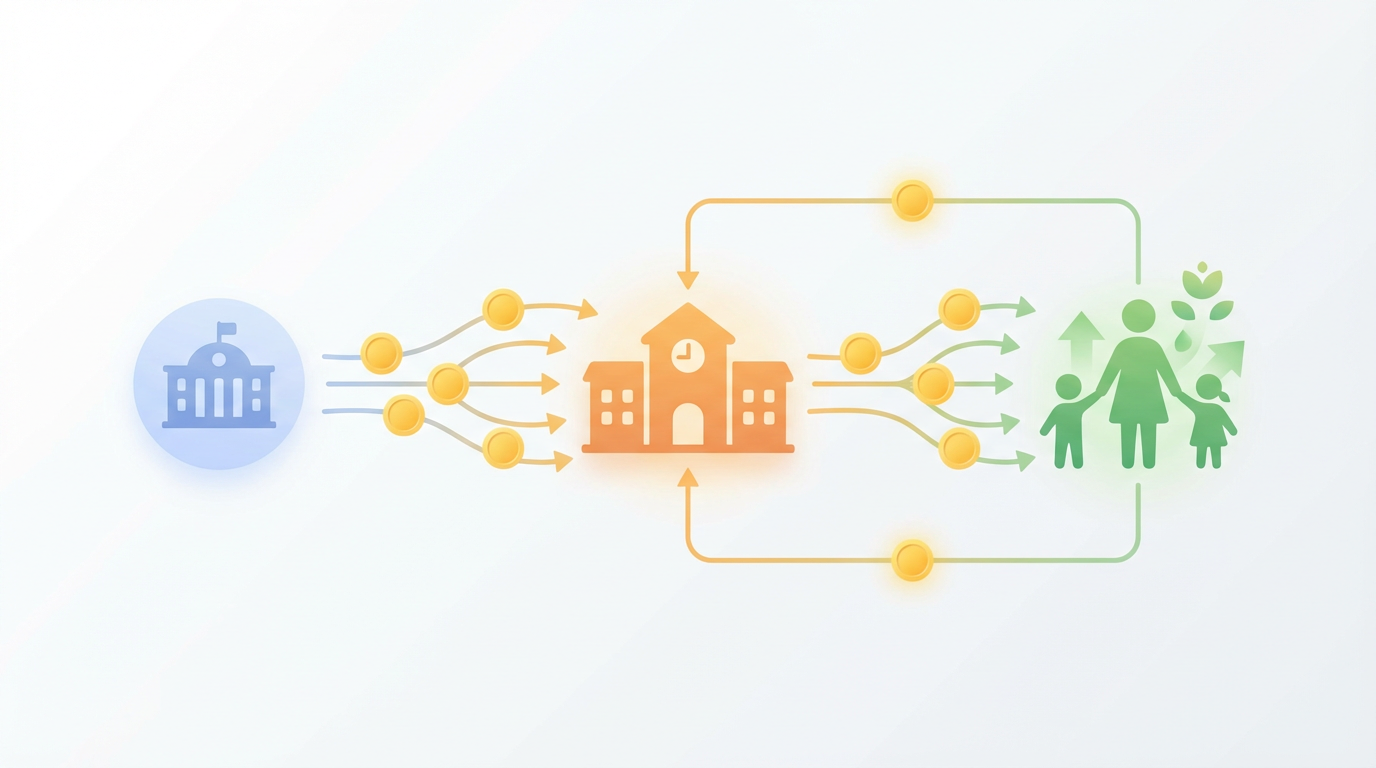 処遇改善等加算とは を表す抽象ビジュアル